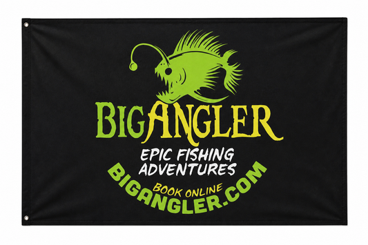 Black BigAngler Outdoor Flag